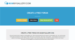 Desktop Screenshot of mummygallery.com
