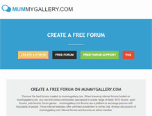 Tablet Screenshot of mummygallery.com
